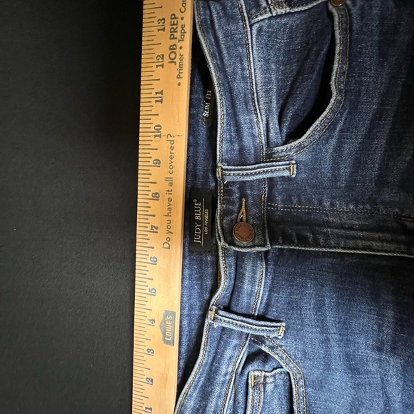 JUDY BLUE CLASSIC SLIM FIT JEANS  MEDIUM BLUE. GREAT CONDITION SIZE 5/27 - Picture 14 of 16